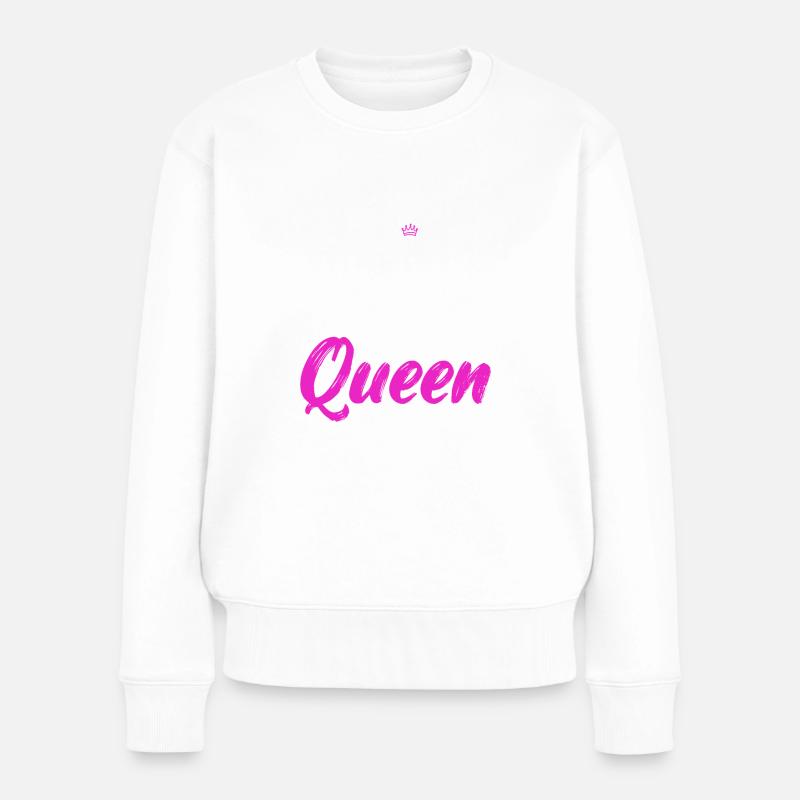 Marathon Queen weiß - Frauen Premium Bio Pullover - Weiß
