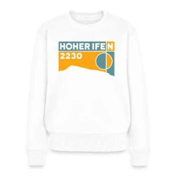 Hoher Ifen Walsertal Hiking Hike Souvenirs - Women's Premium Organic Jumper - white - Front - Julia (174cm)
