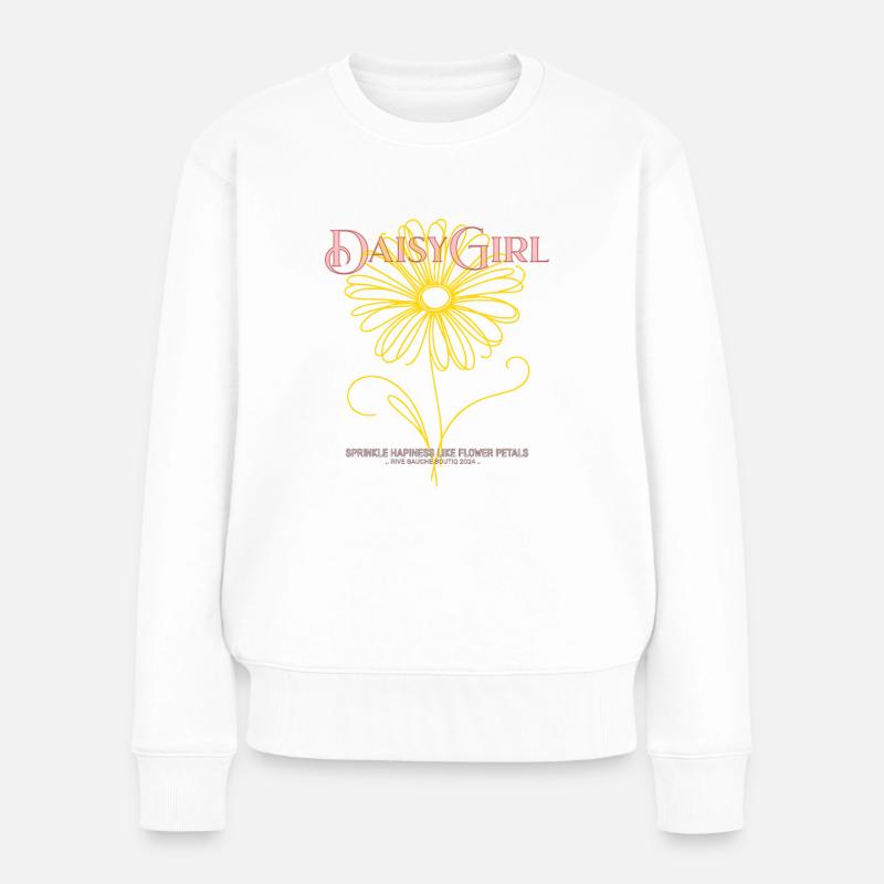 tshirt " daisy girl " - Pull Premium bio Femme - blanc
