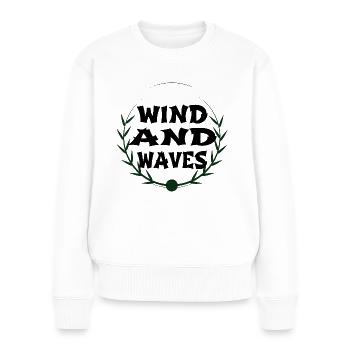 liberty windsurfing events quote - Frauen Premium Bio Pullover - Weiß - Vorne - Julia (174cm)