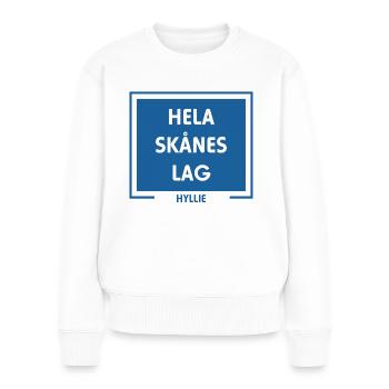 Toute l’équipe de Skåne, Hyllie Malmö - Pull Premium bio Femme - blanc - Devant - Julia (174cm)