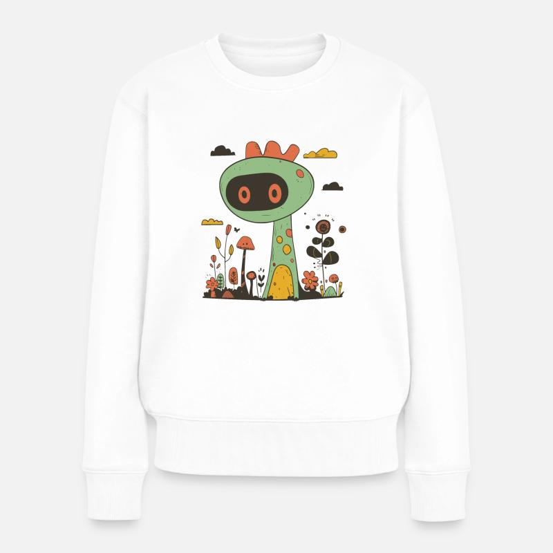 Max le Dinorannus - Pull Premium bio Femme - blanc