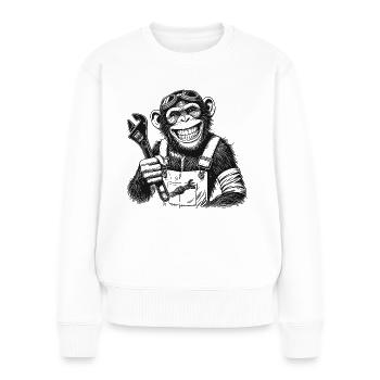 Mechanic - Women's Premium Organic Jumper - white - Front - Julia (174cm)