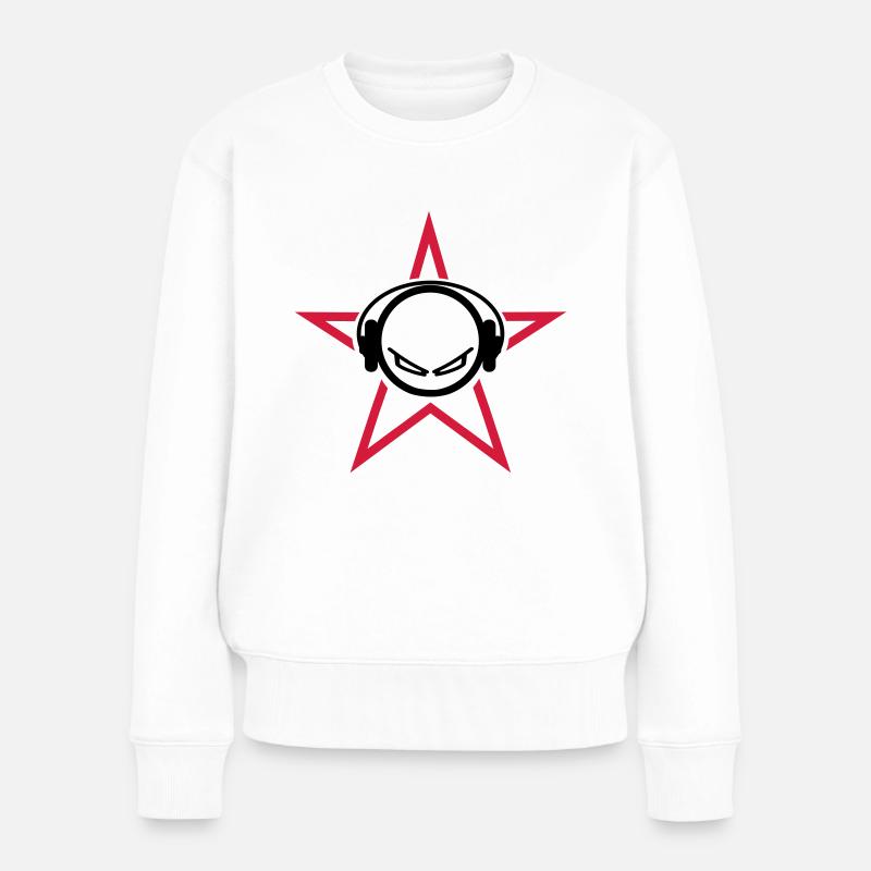 DJ - Pull Premium bio Femme - blanc