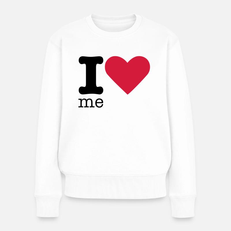 I Love Me - Pull Premium bio Femme - blanc