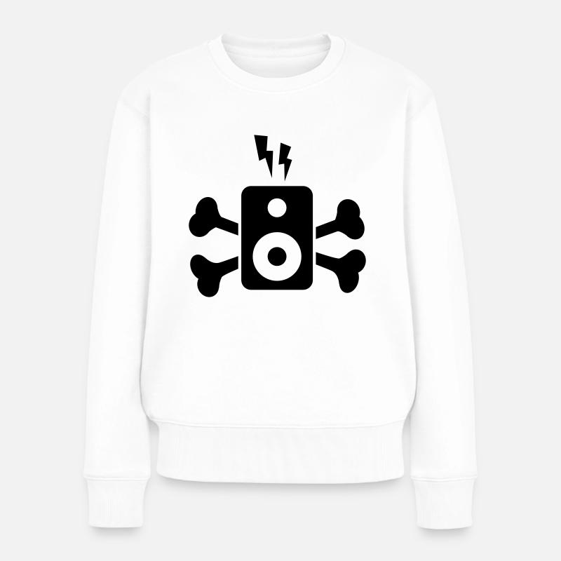 MUSIC BOX FLASH BONES - Pull Premium bio Femme - blanc
