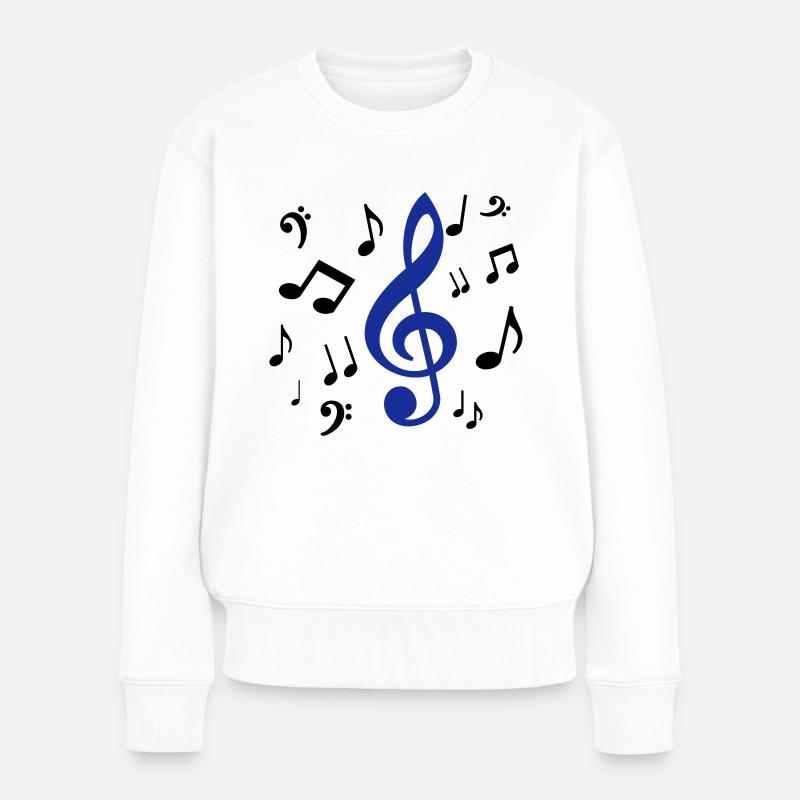 noten - Frauen Premium Bio Pullover - Weiß