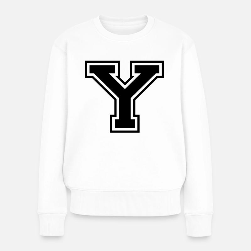y - Frauen Premium Bio Pullover - Weiß
