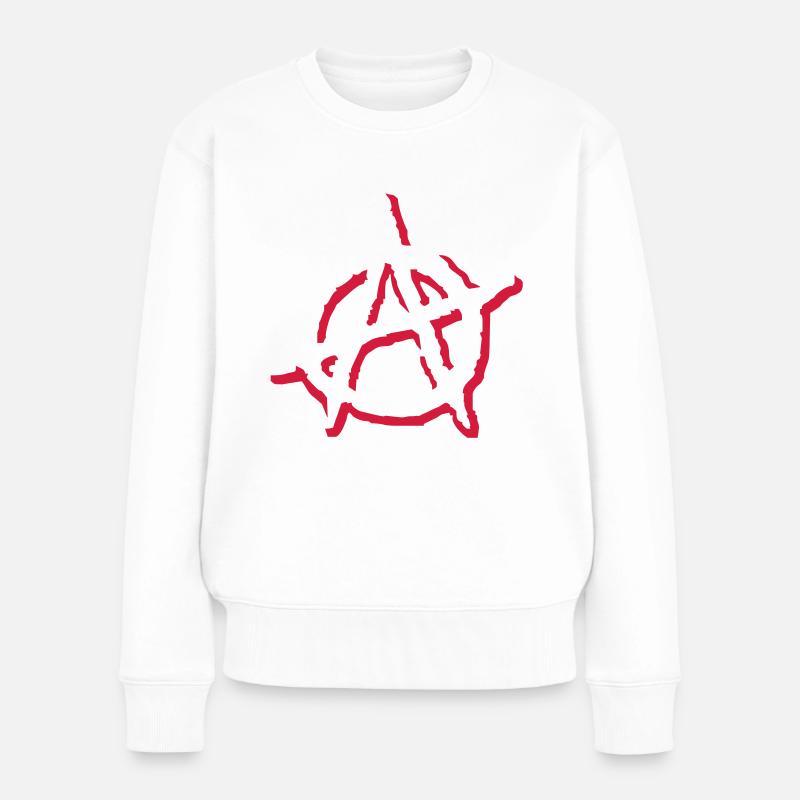 Anarchy - Pull Premium bio Femme - blanc