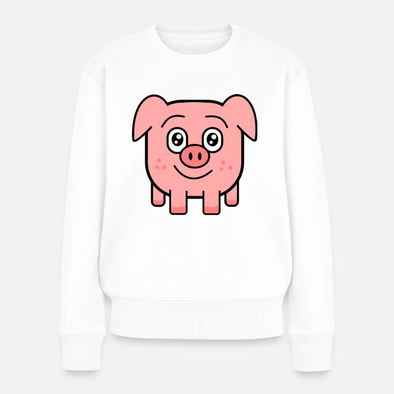 square pig - Pull Premium bio Femme - blanc
