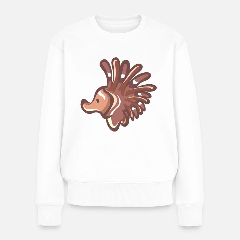 hérisson aquatique - Pull Premium bio Femme - blanc