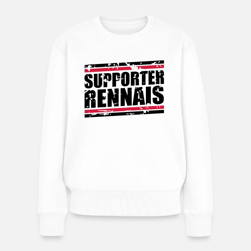 Supporter Rennais vintage - Pull Premium bio Femme - blanc