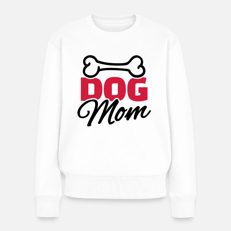 Hund - Frauen Premium Bio Pullover - Weiß