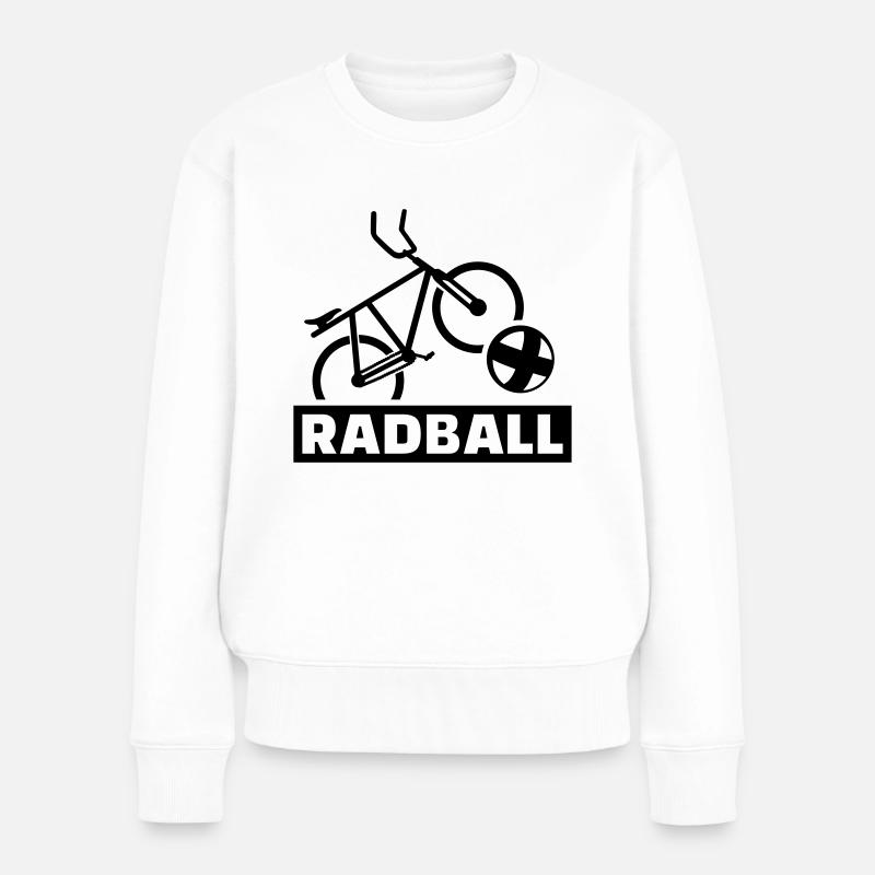 Radball - Frauen Premium Bio Pullover - Weiß