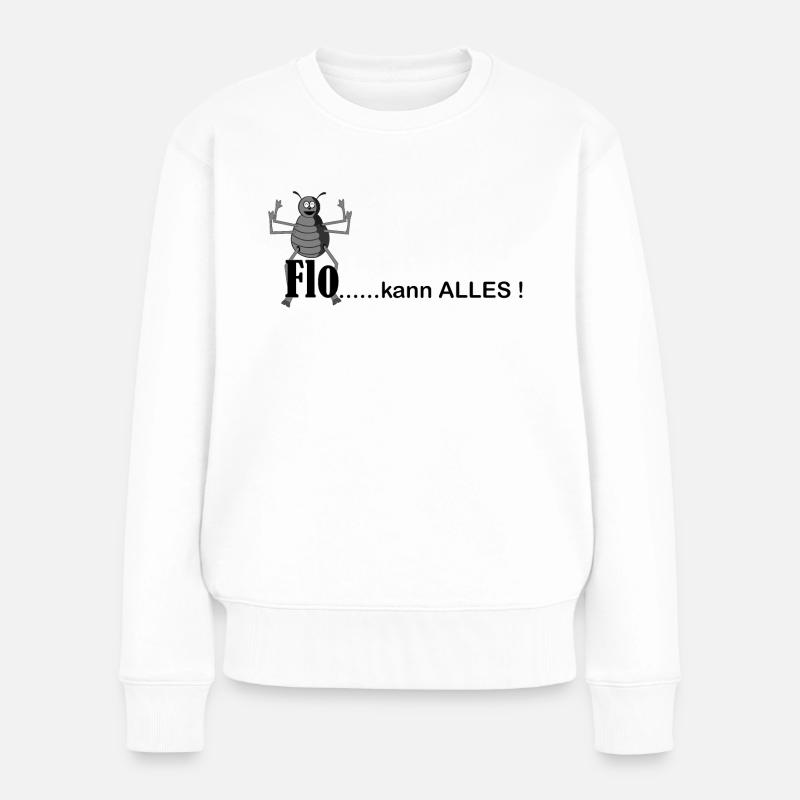 floh kann alles - Frauen Premium Bio Pullover - Weiß
