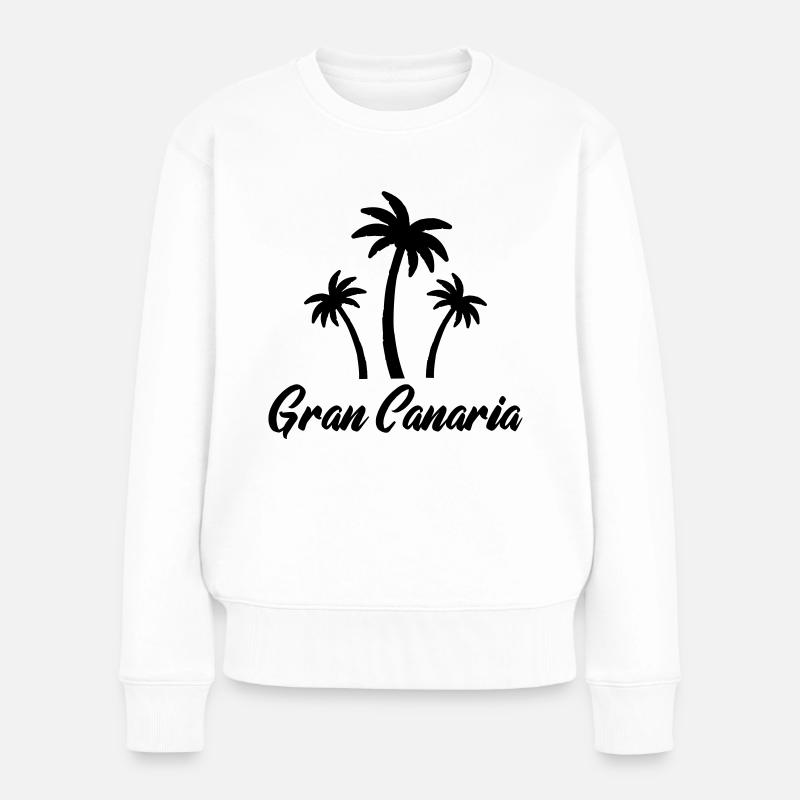 gran canaria - Frauen Premium Bio Pullover - Weiß