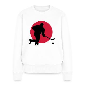 eishockey_b_2c - Pull Premium bio Femme - blanc - Devant - Julia (174cm)
