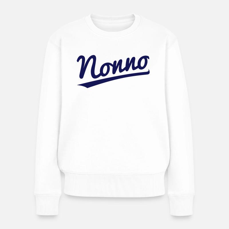 Nonno - Frauen Premium Bio Pullover - Weiß
