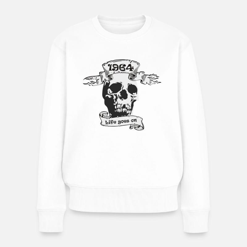 1964 - Frauen Premium Bio Pullover - Weiß