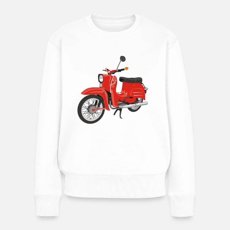 Simson Schwalbe - Pull Premium bio Femme - blanc