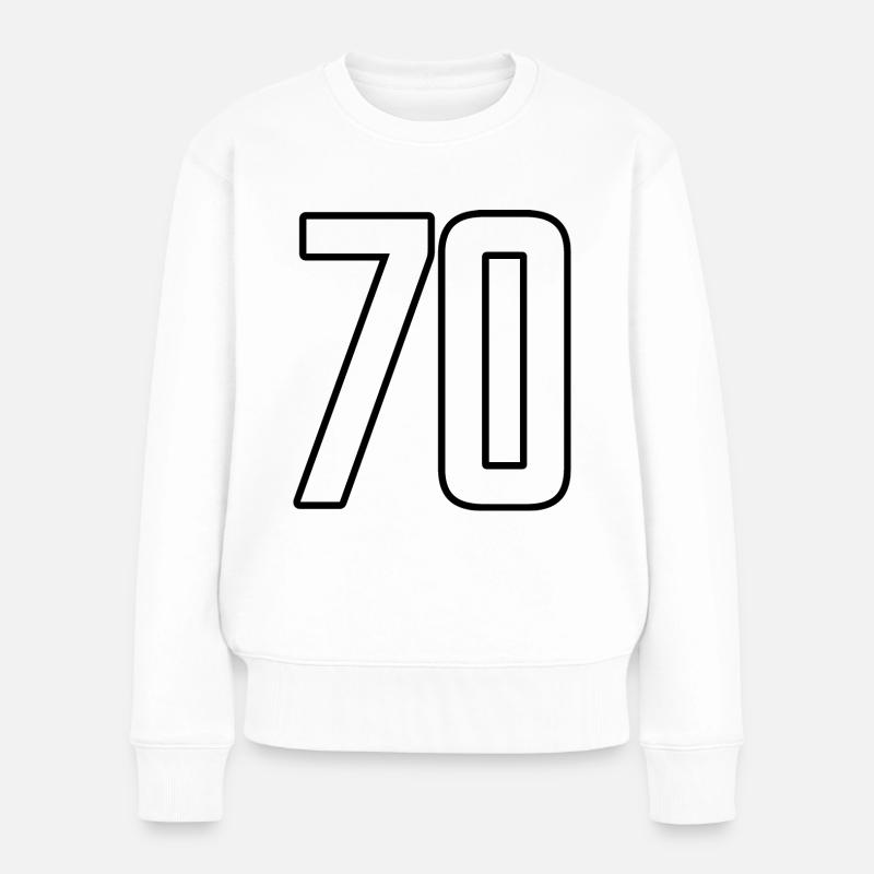 70 ans 70s idée cadeau - Pull Premium bio Femme - blanc