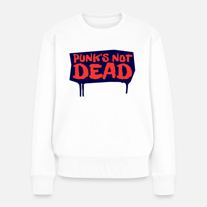 Les punks ne sont pas morts - Pull Premium bio Femme - blanc