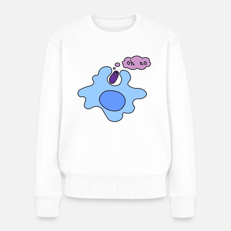 Phagocytose - Pull Premium bio Femme - blanc