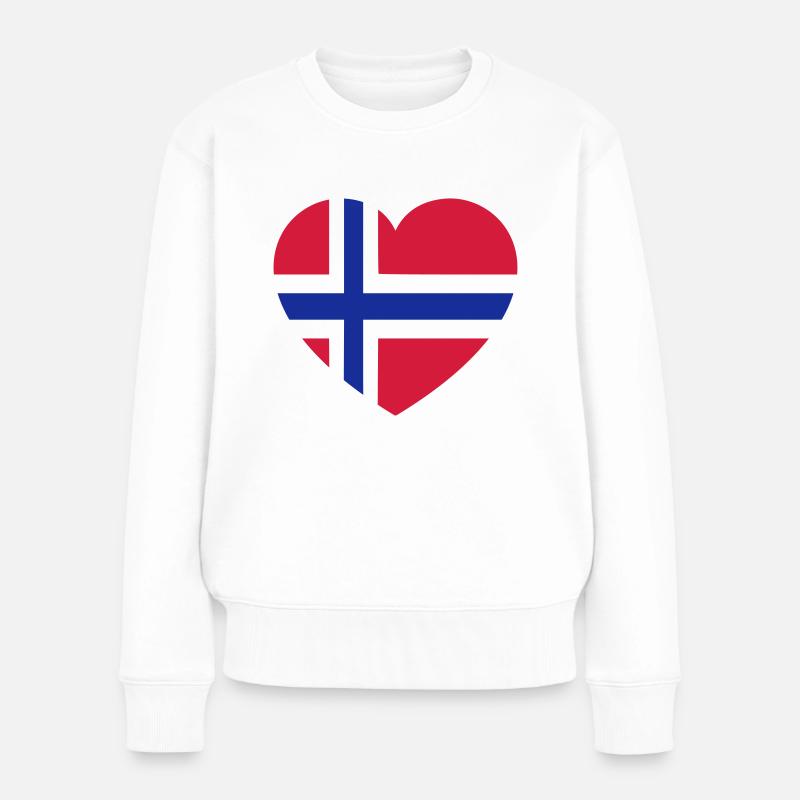 norge - Women's Premium Organic Jumper - white