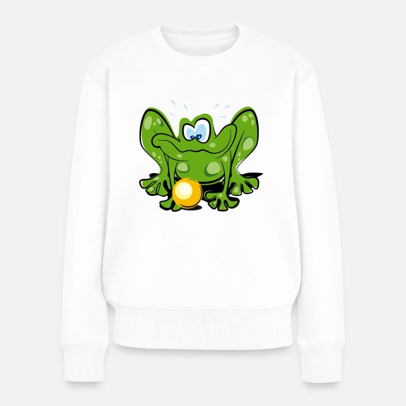 grenouille - Pull Premium bio Femme - blanc