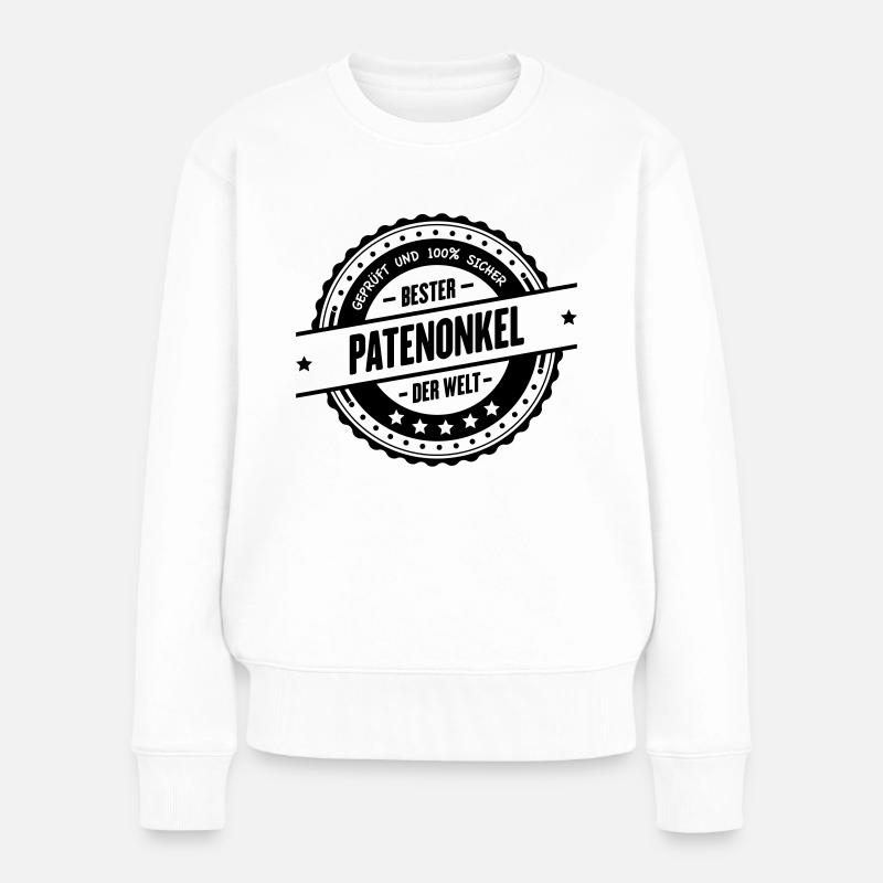 Bester Patenonkel - Frauen Premium Bio Pullover - Weiß