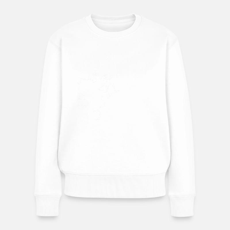baum fledermaus - Frauen Premium Bio Pullover - Weiß