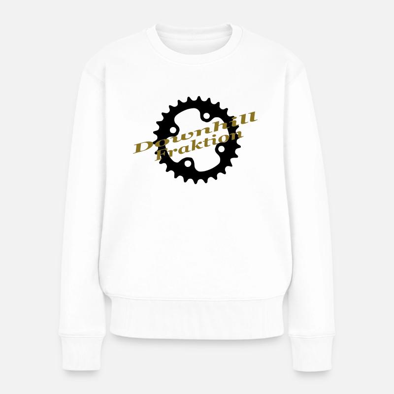 downhill fraktion - Frauen Premium Bio Pullover - Weiß