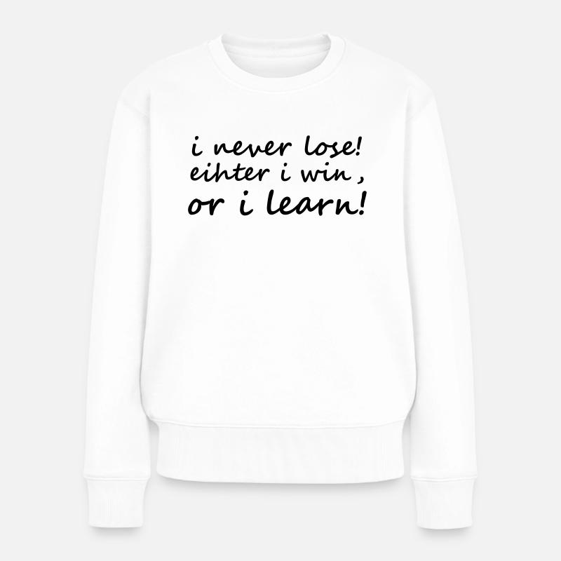 Motivation - Frauen Premium Bio Pullover - Weiß