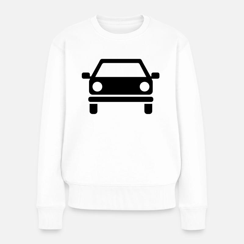Auto - Frauen Premium Bio Pullover - Weiß