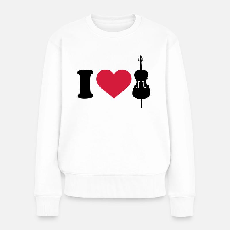 Cello - Frauen Premium Bio Pullover - Weiß
