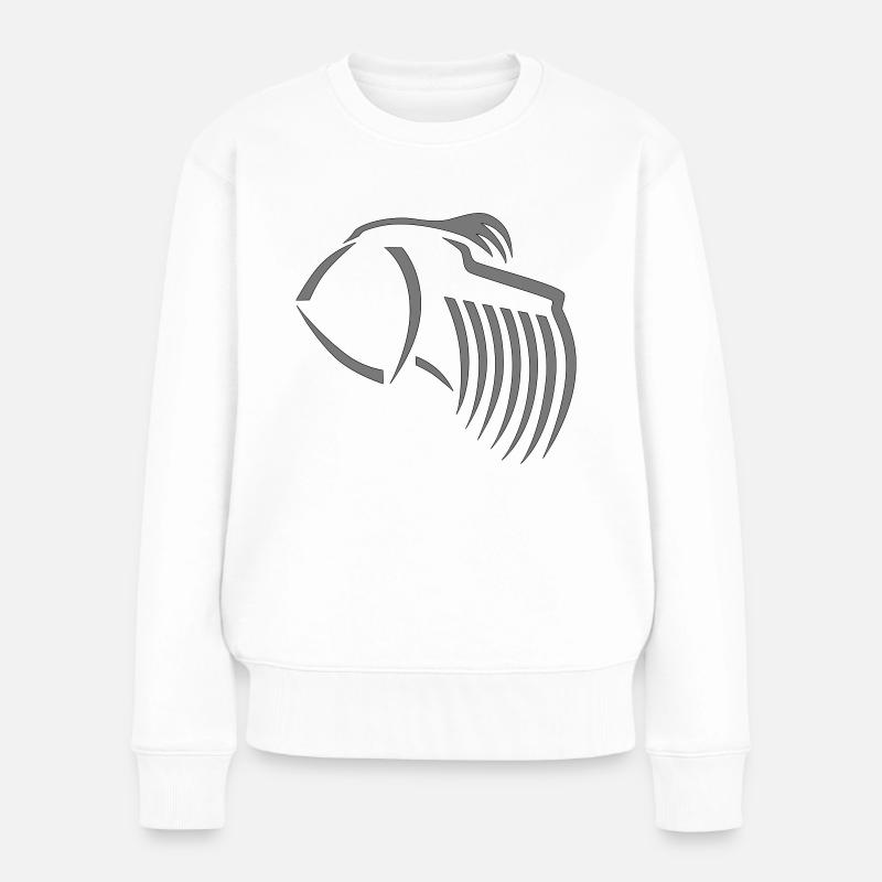 schnauzer - Frauen Premium Bio Pullover - Weiß