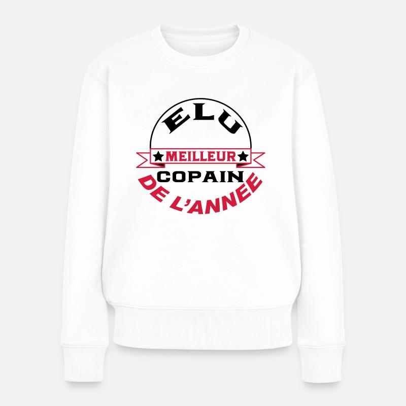 Elu meilleur copain de l'année - Pull Premium bio Femme - blanc