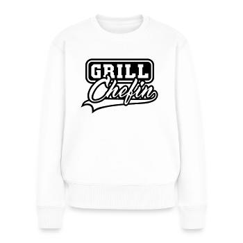 Grill Chefin - Frauen Premium Bio Pullover - Weiß - Vorne - Julia (174cm)