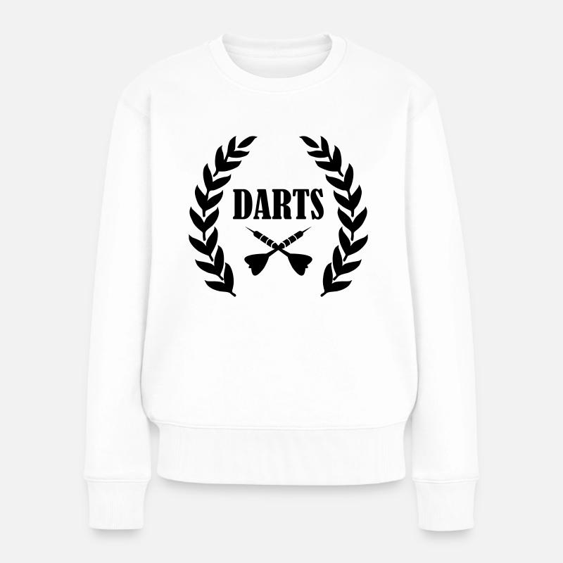 darts - Frauen Premium Bio Pullover - Weiß
