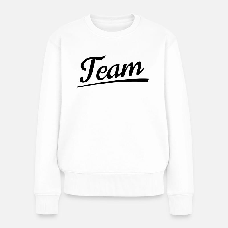 équipe - Pull Premium bio Femme - blanc