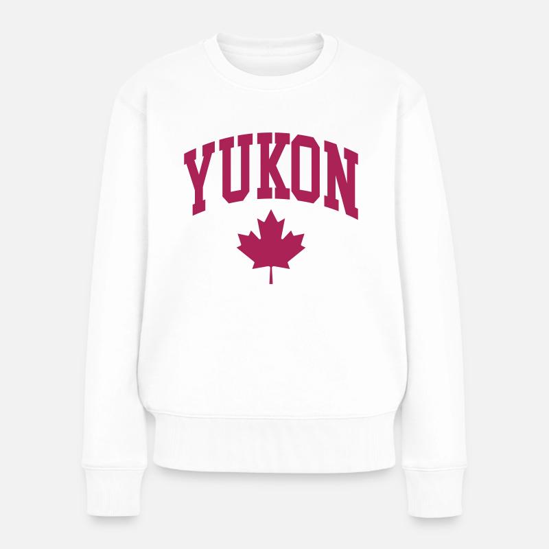 Yukon - Frauen Premium Bio Pullover - Weiß