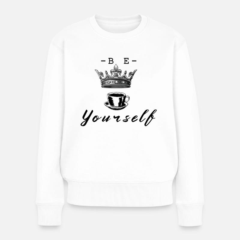BE YOURSELF CO - Women's Premium Organic Jumper - white