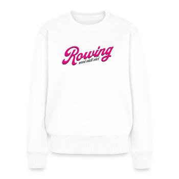 Aviron - veni vidi vici - Aviron Rameur Rameur - Pull Premium bio Femme - blanc - Devant - Julia (174cm)