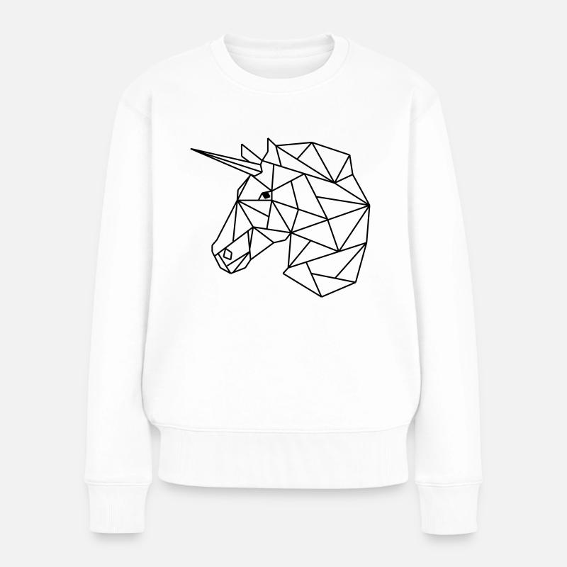 Einhorn - Frauen Premium Bio Pullover - Weiß