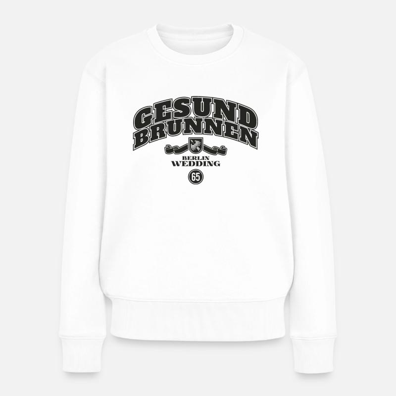 Gesundbrunnen - Frauen Premium Bio Pullover - Weiß