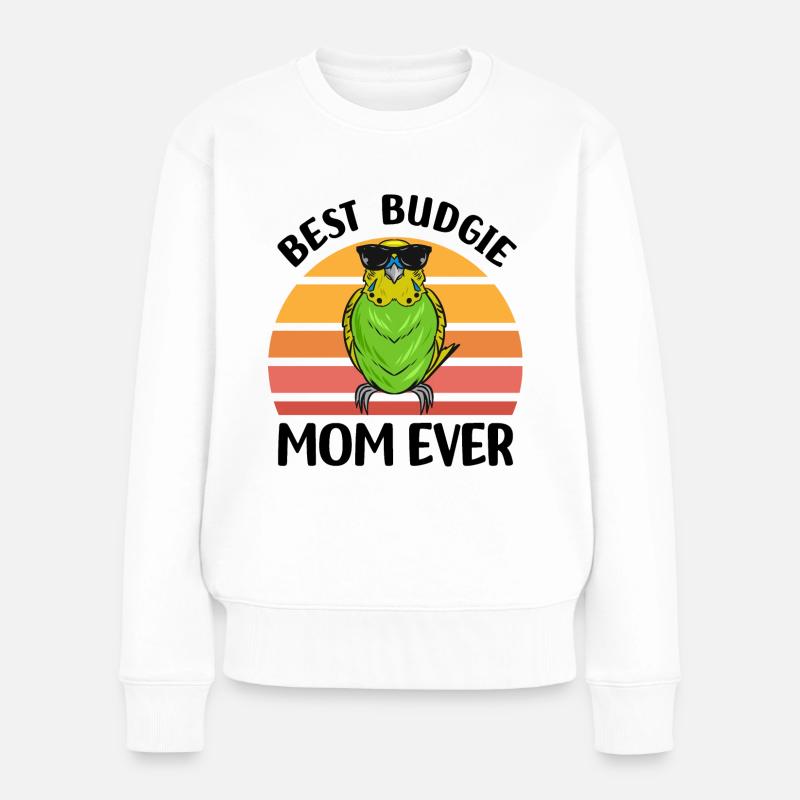 Wellensittich - Frauen Premium Bio Pullover - Weiß