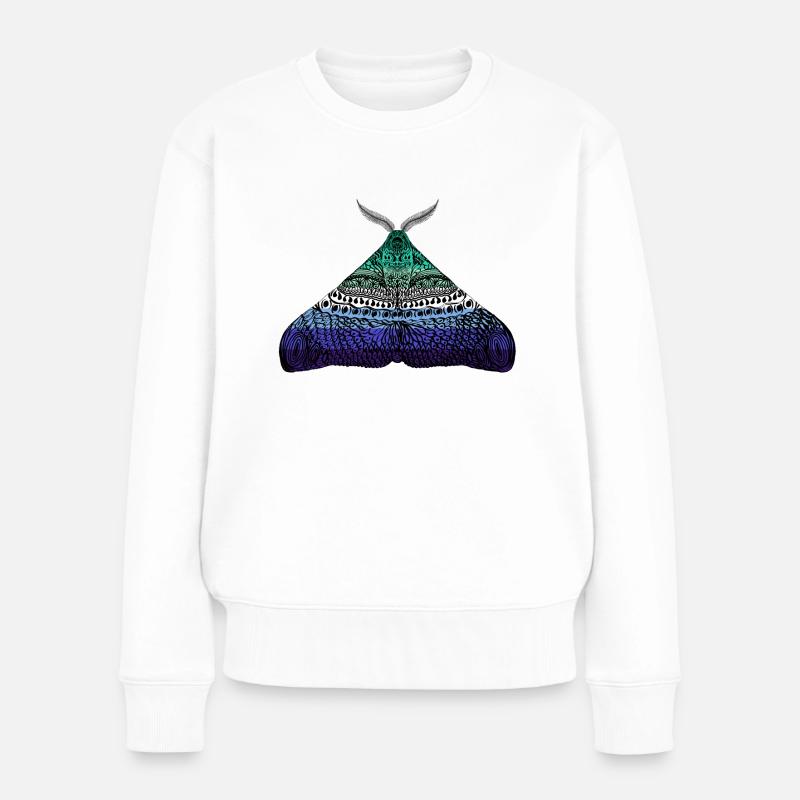 Gay pride Motte - Frauen Premium Bio Pullover - Weiß