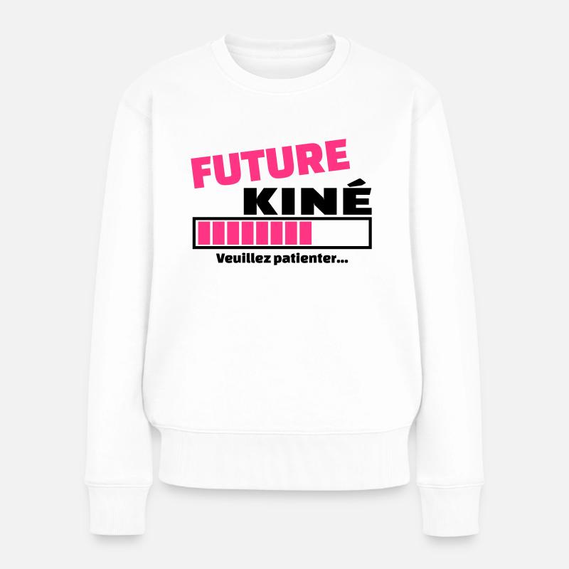 future kiné - Pull Premium bio Femme - blanc