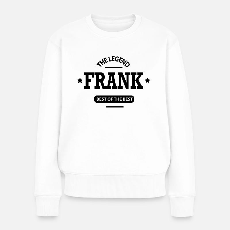 frank - Frauen Premium Bio Pullover - Weiß
