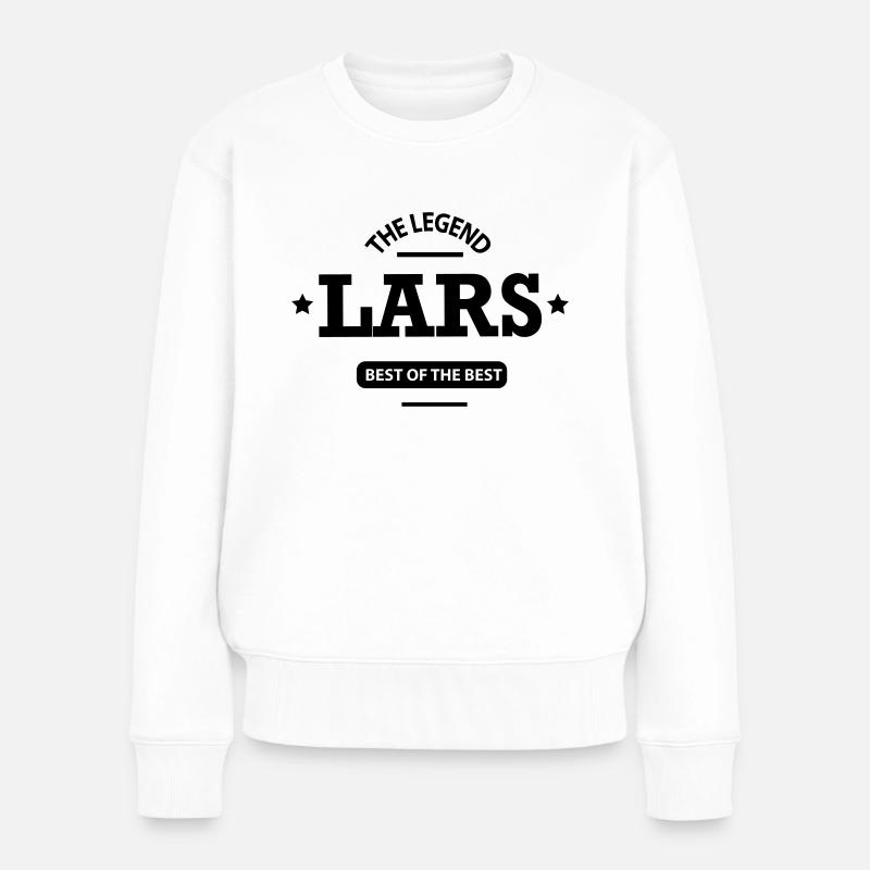lars - Frauen Premium Bio Pullover - Weiß
